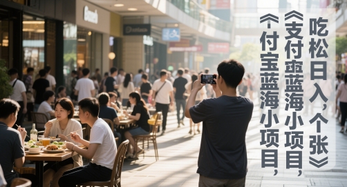 支付宝蓝海小项目，吃饭逛街拍个照，轻松日入1张 - 网赚副业资源网-网赚副业资源网