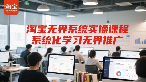 淘宝无界系统实操课程，系统化学习无界推广 - 网赚副业资源网-网赚副业资源网