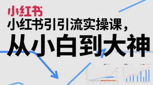 小红书引流实操课，从小白到大神 - 网赚副业资源网-网赚副业资源网