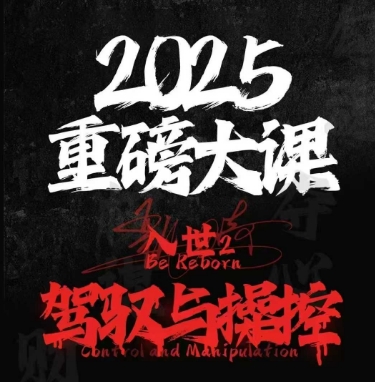 2025重磅大课，入世2，驾驭与控制 - 网赚副业资源网-网赚副业资源网