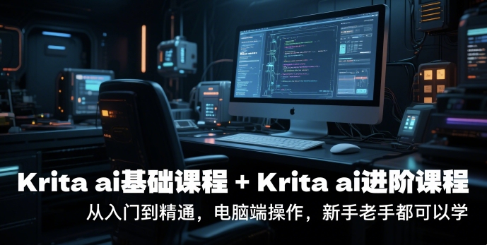 krita ai基础课程+Krita ai进阶课程，从入门到精通，电脑端操作，新手老手都可以学 - 网赚副业资源网-网赚副业资源网