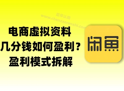 揭秘虚拟电商1分钱资料与卡券是如何获得收益的(详细拆解) - 网赚副业资源网-网赚副业资源网