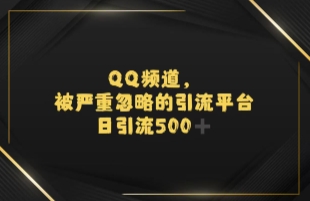 引流蓝海QQ频道，日引500+创业粉 - 网赚副业资源网-网赚副业资源网