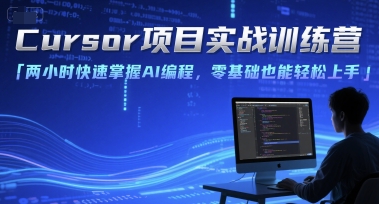 Cursor项目实战训练营，两小时快速掌握AI编程，零基础也能轻松上手 - 网赚副业资源网-网赚副业资源网
