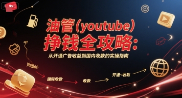 油管(youtube)挣钱全攻略：从开通广告收益到国内收款的实操指南 - 网赚副业资源网-网赚副业资源网