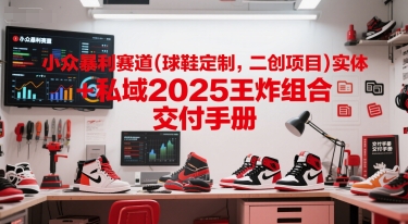 小众暴利赛道(球鞋定制，二创项目)实体+私域2025王炸组合  交付手册 - 网赚副业资源网-网赚副业资源网