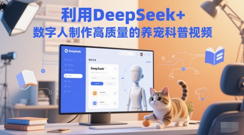 利用DeepSeek+数字人制作高质量的养宠科普视频 - 网赚副业资源网-网赚副业资源网