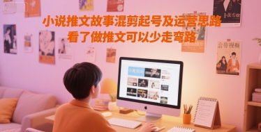 小说推文故事混剪起号及运营思路，看了做推文可以少走弯路 - 网赚副业资源网-网赚副业资源网