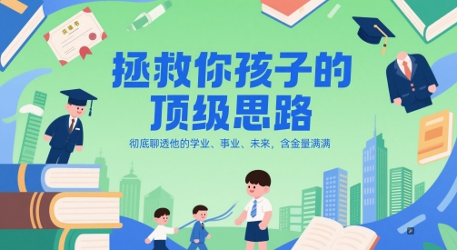 付费文章：拯救你孩子的顶级思路，彻底聊透他的学业、事业、未来，含金量满满 - 网赚副业资源网-网赚副业资源网
