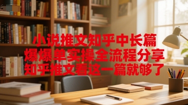 小说推文知乎中长篇爆单实操全流程分享，知乎推文看这一篇就够了 - 网赚副业资源网-网赚副业资源网