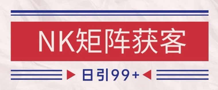 小红书某音NK赛道引流获客 自热矩阵日引200+【揭秘】 - 网赚副业资源网-网赚副业资源网
